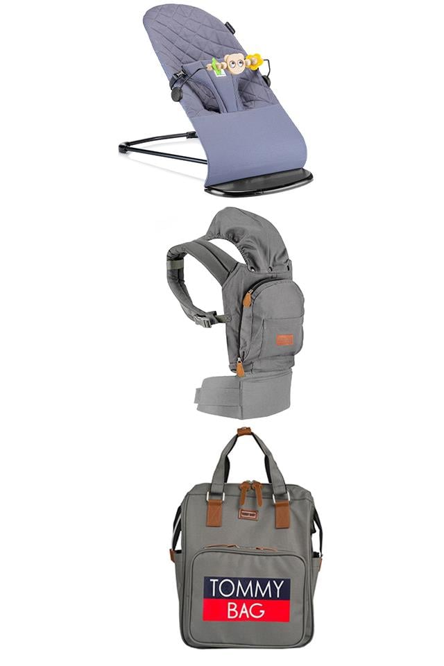TommyBaby Millenium Hediye Seti Ana Kucağı,Kanguru,Anne Bebek Çantası