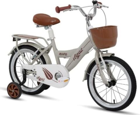 TommyBike Latte Sepetli, Elcikli 16 Jant Çocuk Bisikleti, 4-6 Yaş Çocuk Bisikleti KREM