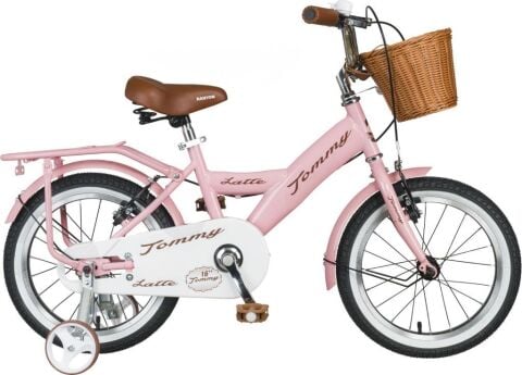 TommyBike Latte Sepetli, Elcikli 16 Jant Çocuk Bisikleti, 4-6 Yaş Çocuk Bisikleti SU YEŞİLİ