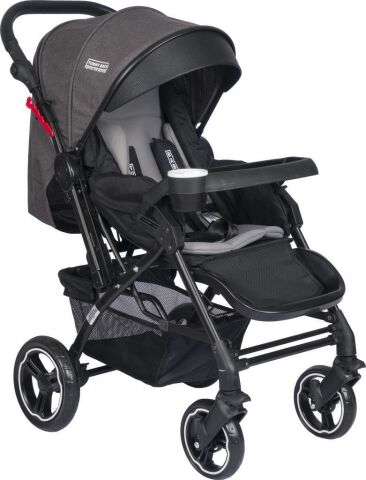 TommyBaby Tornado Travel Çift Yönlü Bebek Arabası Seyahat Sistem Puset GRİ