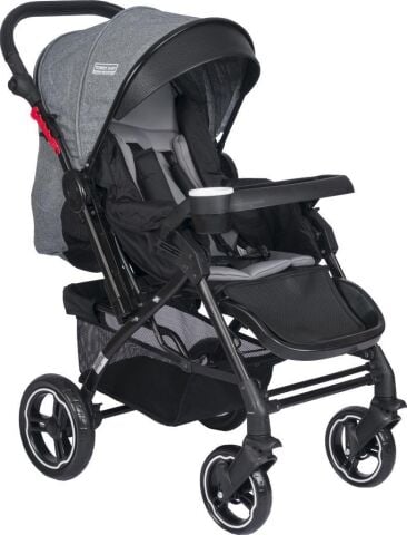 TommyBaby Tornado Travel Çift Yönlü Bebek Arabası Seyahat Sistem Puset GRİ