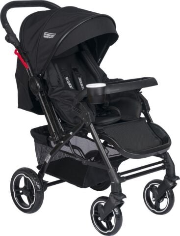 TommyBaby Tornado Travel Çift Yönlü Bebek Arabası Seyahat Sistem Puset SİYAH