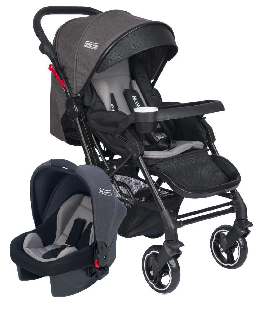 TommyBaby Tornado Travel Çift Yönlü Bebek Arabası Seyahat Sistem Puset ANTRASİT