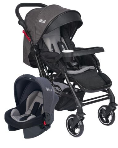 TommyBaby Tornado Travel Çift Yönlü Bebek Arabası Seyahat Sistem Puset ANTRASİT