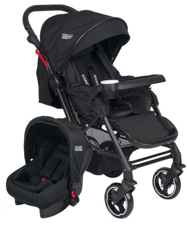 TommyBaby Tornado Travel Çift Yönlü Bebek Arabası Seyahat Sistem Puset SİYAH