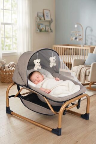 TommyBaby Ana Dizi Ana Kucağı Beşik KAHVERENGİ