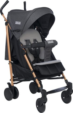 TommyBaby Luppo Gold Tam Yatar Baston Bebek Arabası Puset SİYAH