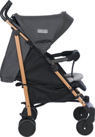 TommyBaby Luppo Gold Tam Yatar Baston Bebek Arabası Puset SİYAH