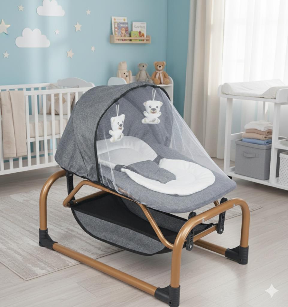 TommyBaby Ana Dizi Ana Kucağı Beşik GRİ