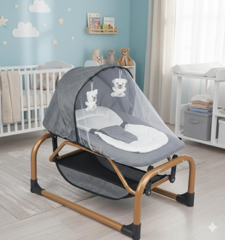 TommyBaby Ana Dizi Ana Kucağı Beşik GRİ