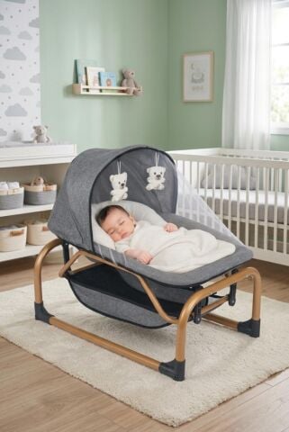 TommyBaby Ana Dizi Ana Kucağı Beşik GRİ