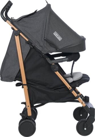 TommyBaby Luppo Gold Tam Yatar Baston Bebek Arabası Puset ANTRASİT