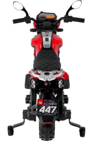 447 Motocross Akülü Motor Çocuk Motoru 12V Gri