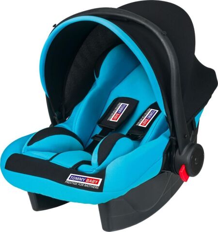 Tommybaby Lüx Pedli Bebek Taşıma, Bebek Oto Koltuğu Puset MAVİ-SİYAH