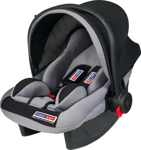 Tommybaby Lüx Pedli Bebek Taşıma, Bebek Oto Koltuğu Puset GRİ-SİYAH