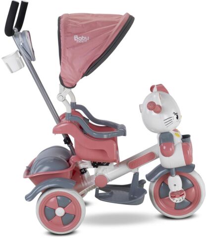 Babyhope 135 Kety 3 Üçteker İtmeli Bebek & Çocuk Bisiklet PASTEL PEMBE