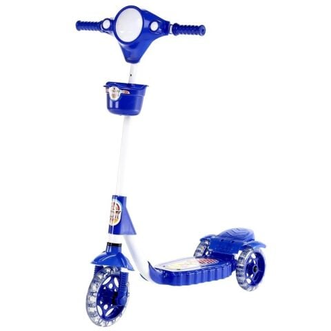 XScooty Silikon 3 Tekerlekli Frenli Çocuk Scooter MAVİ