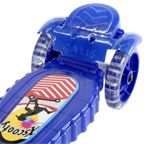 XScooty Silikon 3 Tekerlekli Frenli Çocuk Scooter MAVİ