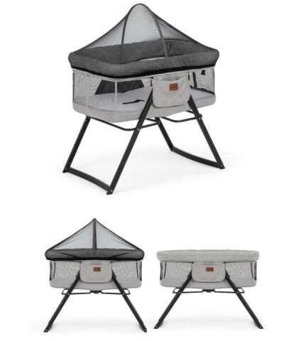 TommyBaby Rubby Portatif Katlanabilir Beşik Çok Amaçlı Sepet Beşik GRİ