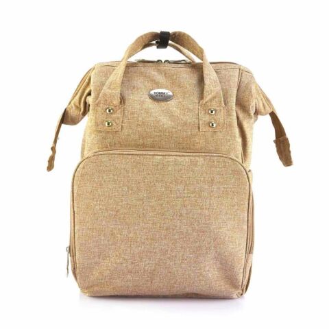 Tommybaby Lucca Anne Bebek Bakım Sırt Çantası-Ultra Hafif Keten Kumaş LACİVERT