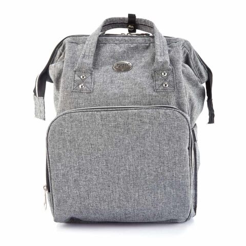 Tommybaby Lucca Anne Bebek Bakım Sırt Çantası-Ultra Hafif Keten Kumaş GRİ
