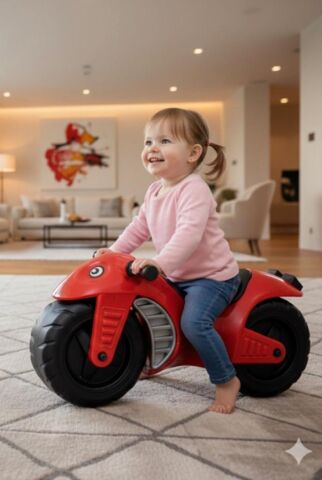 TommyBaby İlk Arabam Oyuncak İlk Motorum 1-3 yaş Akülü Değildir KIRMIZI