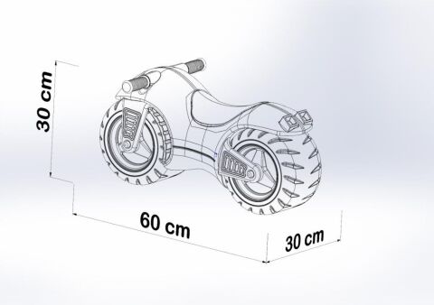 TommyBaby İlk Arabam Oyuncak İlk Motorum 1-3 yaş Akülü Değildir KIRMIZI
