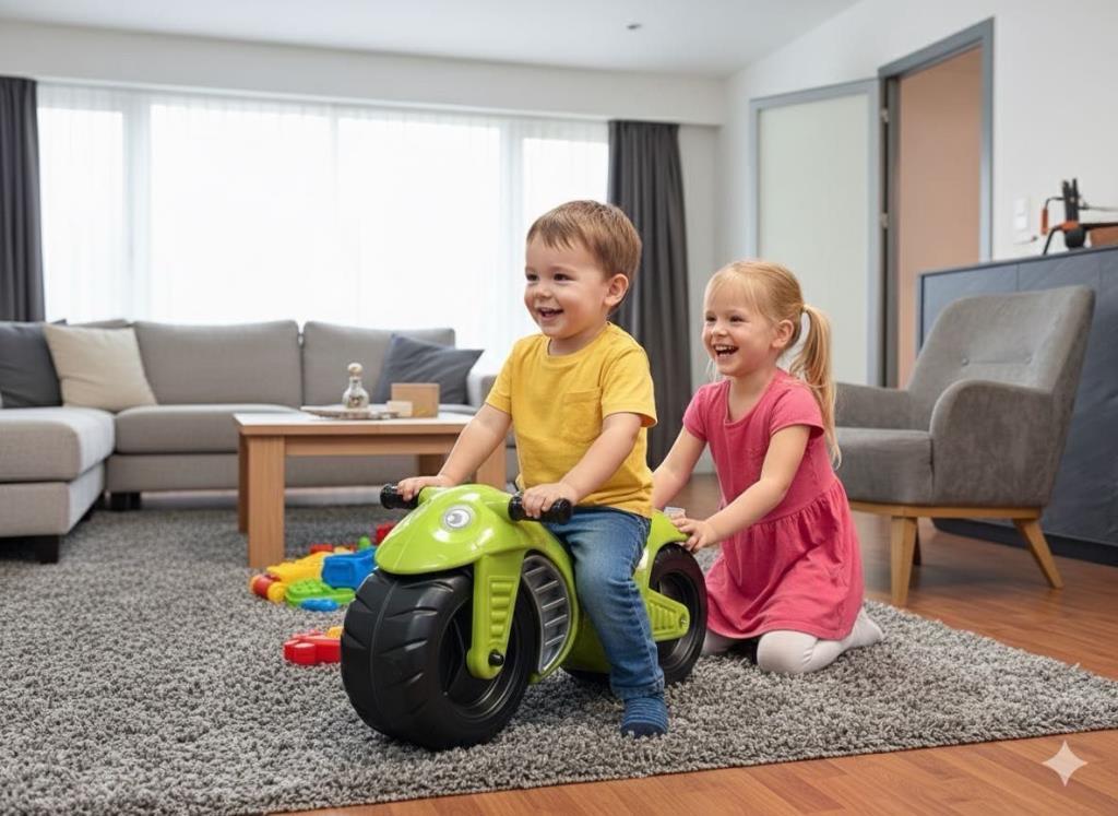 TommyBaby İlk Arabam Oyuncak İlk Motorum 1-3 yaş Akülü Değildir YEŞİL