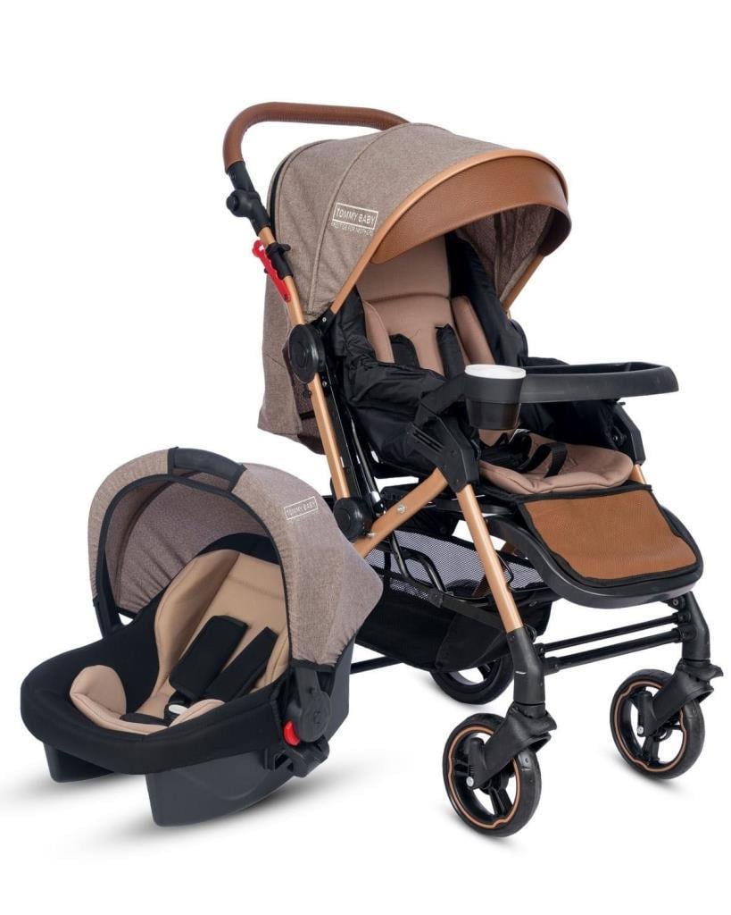 TommyBaby Tornado Travel  Çift Yönlü Bebek Arabası Seyahat Sistem Puset KAHVERENGİ