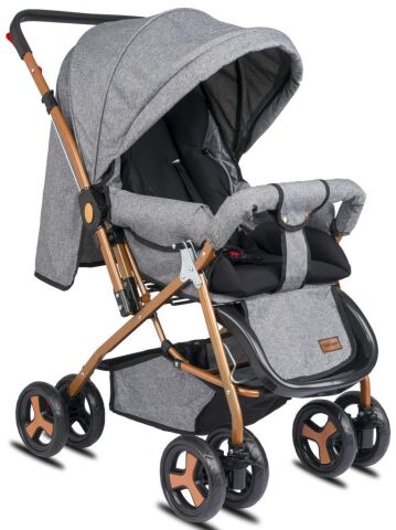 TommyBaby Classic Travel Çift Yönlü Bebek Arabası Tam Yatarlı Puset GRİ