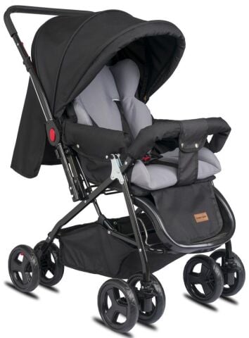 TommyBaby Classic Travel Çift Yönlü Bebek Arabası Tam Yatarlı Puset SİYAH