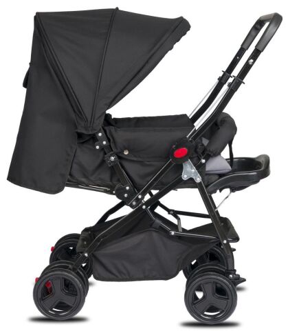 TommyBaby Classic Travel Çift Yönlü Bebek Arabası Tam Yatarlı Puset SİYAH