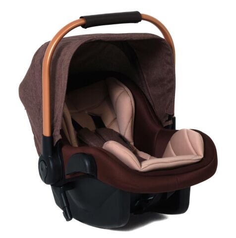 TommyBaby Quantum Kabin Travel Bebek Arabası Kabin Boy Bebek Arabası Pedli Katlanabilir Yağmurluk Hediye KAHVE