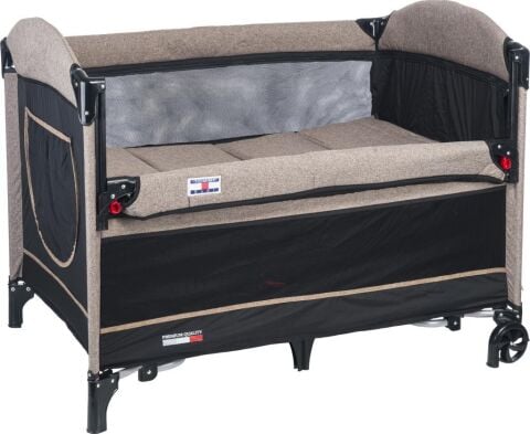 TommyBaby Anne Yanı Beşik Park Yatak Oyun Parkı 70x110 KAHVERENGİ
