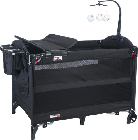 TommyBaby Anne Yanı Beşik Park Yatak Oyun Parkı 70x110 SİYAH