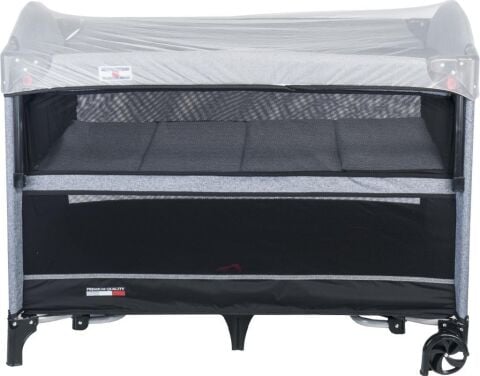 TommyBaby Anne Yanı Beşik Park Yatak Oyun Parkı 70x110 GRİ