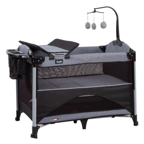 TommyBaby Anne Yanı Beşik Park Yatak Oyun Parkı 70x110 GRİ