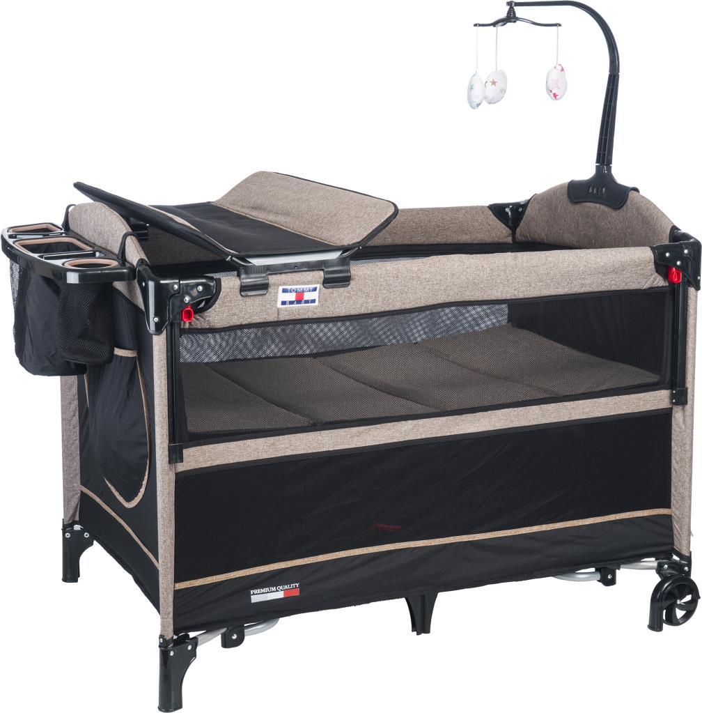 TommyBaby Anne Yanı Beşik Park Yatak Oyun Parkı 70x110 KAHVERENGİ