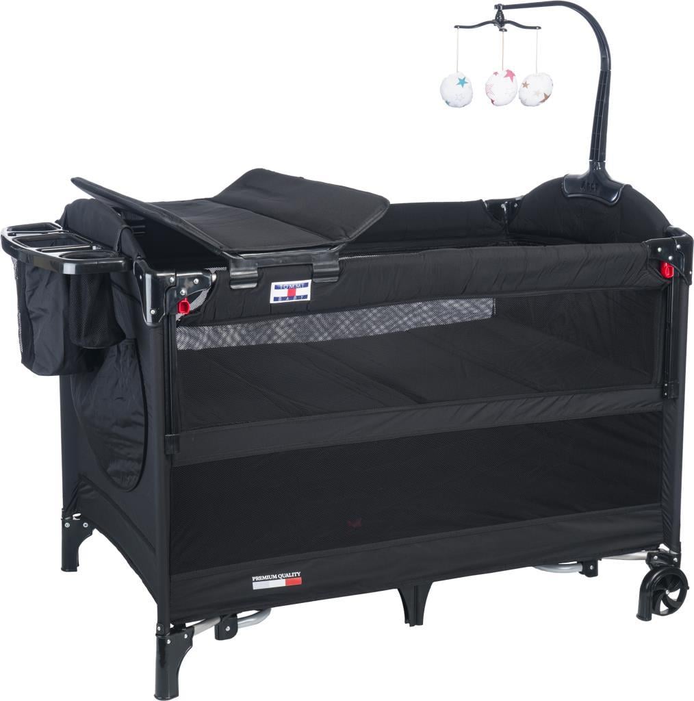 TommyBaby Anne Yanı Beşik Park Yatak Oyun Parkı 70x110 SİYAH