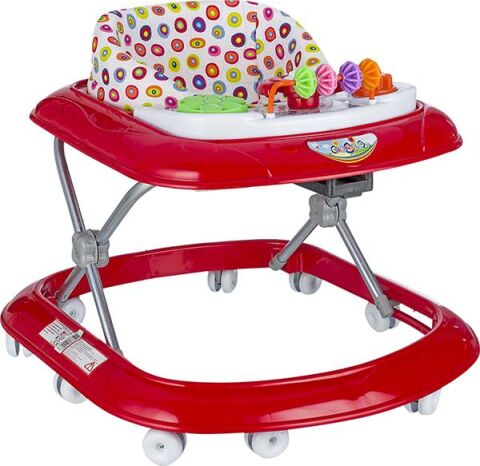 Taşpınar 3 Kademeli Lüx Dido Müzikli Yürüteç KIRMIZI