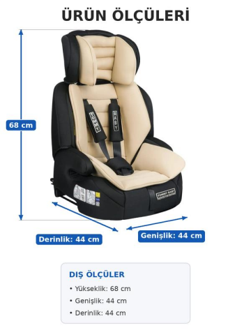 TOMMYBABY  Isofixli Bebek Çocuk Oto Koltuğu 9-36 Kg
