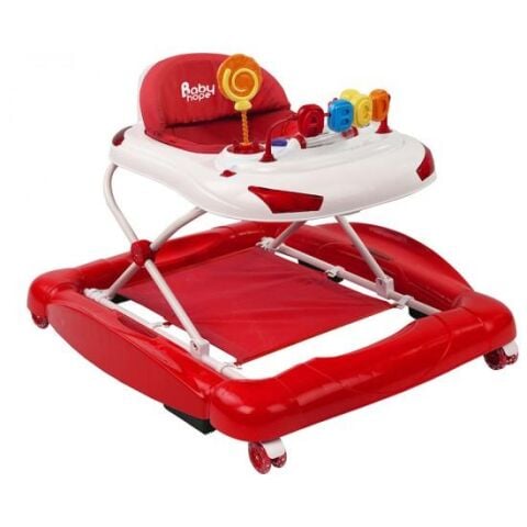 219 Tobby Salla Yürüteç Müzikli Oyuncaklı Lüks Yürüteç | Örümcek KIRMIZI