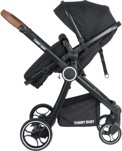 Tommybaby Toranto Black Vip Travel Sistem Bebek Arabası + Puset SİYAH