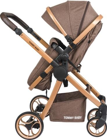 Tommybaby Toranto Gold Vip Travel Sistem Bebek Arabası + Puset SİYAH