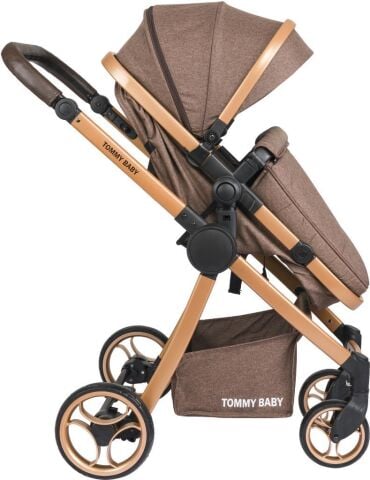 Tommybaby Toranto Gold Vip Travel Sistem Bebek Arabası + Puset SİYAH