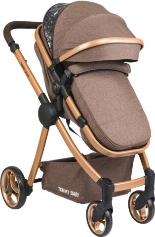 Tommybaby Toranto Gold Vip Travel Sistem Bebek Arabası + Puset KAHVERENGİ
