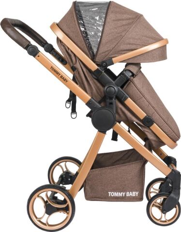 Tommybaby Toranto Gold Vip Travel Sistem Bebek Arabası + Puset KAHVERENGİ