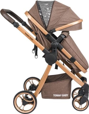 Tommybaby Toranto Gold Vip Travel Sistem Bebek Arabası + Puset KAHVERENGİ
