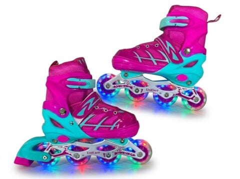 Tommybaby Paten Işıklı Ayarlanabilir (2+2 veya 2+1+1) Işıklı Ledli Çocuk Pateni MAVİ - 38-41(L)