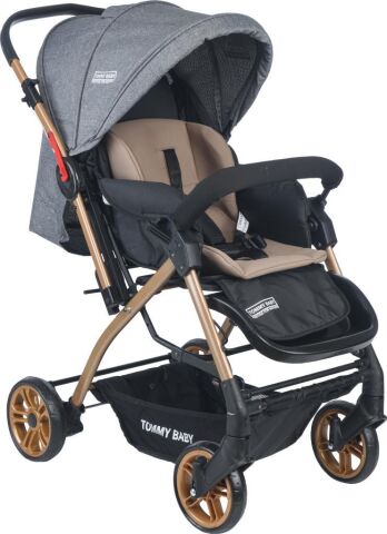 TommyBaby Cross Çift Yönlü Bebek Arabası Puset KAHVERENGİ